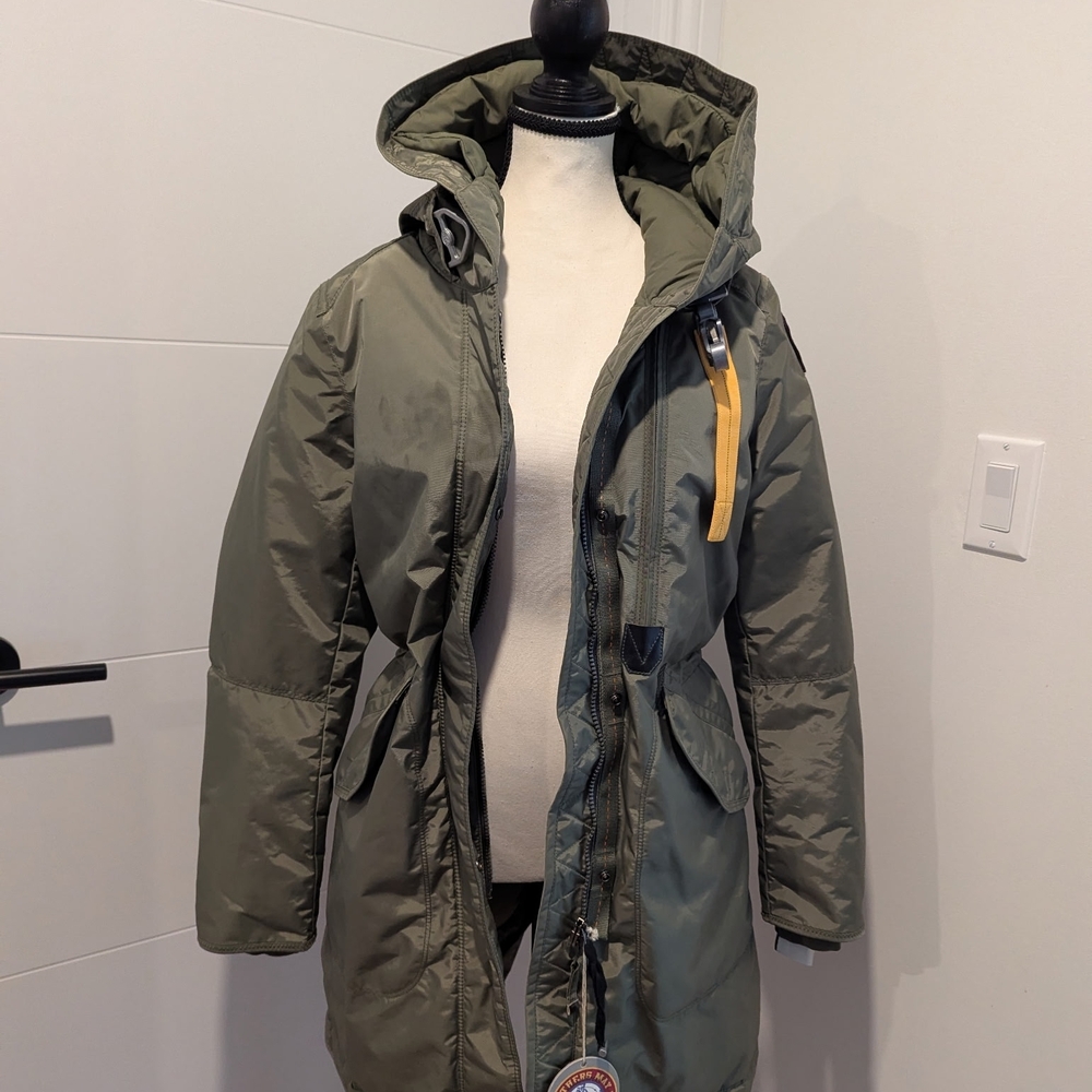 Parajumpers Olive Hooded Puffer Jacket
